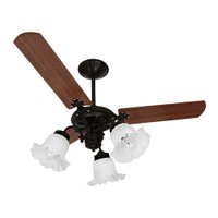 Ventilador De Teto Venti-Delta New Beta Com 3 Pás Mogno / Preto 220V 14-3223