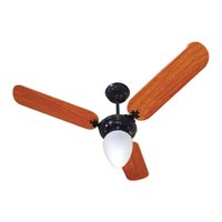 Ventilador De Teto Venti-Delta New Delta Light GP Com 3 Pás Preto / Mogno 127V 38-3172