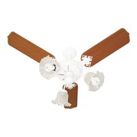 Ventilador De Teto Venti-Delta New Beta Com 3 Pás Mogno / Branco 127V 14-3118
