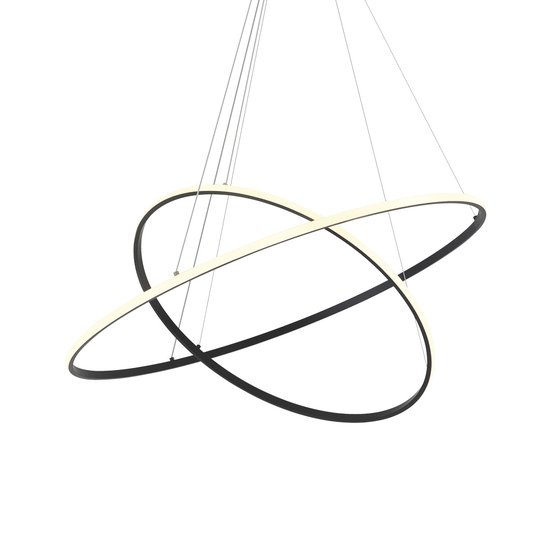 Lustre Pendente Nordecor Inverse Redondo 2529 Preto Led Bivolt