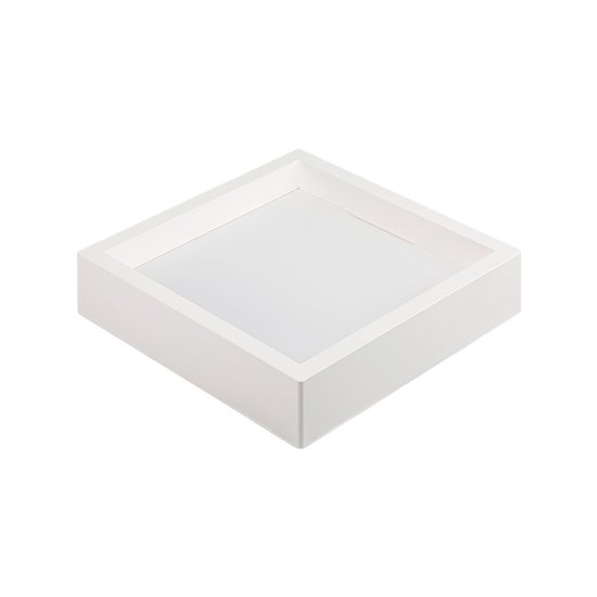 Painel de Led Nordecor Quadrado Kais de Sobrepor Recuado 24W Bivolt BRANCO 3000K LUZ AMARELA 4249