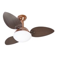 Ventilador De Teto Venti-Delta Jet com 3 Pás Tabaco / Cobre 127V 26-3128