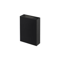 Arandela Taschibra Led Quadre 4W Preta Bivolt 3000K Luz Amarela