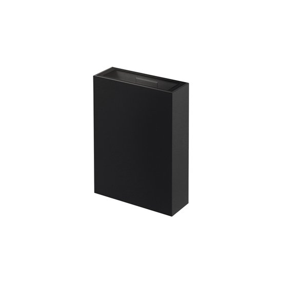 Arandela Taschibra Led Quadre 4W Preta Bivolt 3000K Luz Amarela
