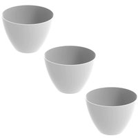 Kit 3 Tigelas Redonda Grande 6,2L Branca Travessa Servir Sal