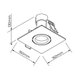 Spot de Embutir Newline Lisse II Quadrado Par 30 E27 Bivolt BRANCO