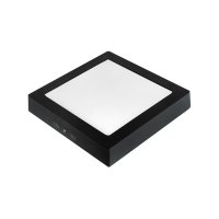 Painel de Led Taschibra Quadrado Lux de Sobrepor 18W Bivolt Preto 4000K Luz Neutra