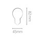 Lâmpada Led Save Energy Bolinha G45 3W E27 Bivolt 2400K Branco Quente Se-225.1150
