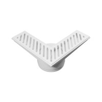 Ralo de Canto Astra RCAN 21x21 com Fechamento Automático Branco