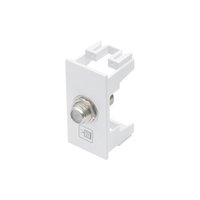 Módulo Tomada Antena de TV Fame Habitat para Cabo Coaxial Branco