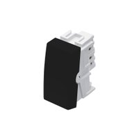 Módulo Interruptor Simples Fame Habitat Black 16A Preto