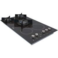 Cooktop A Gás/Elétrico Fischer Top 5Q Com 5 Bocas Preto 220V