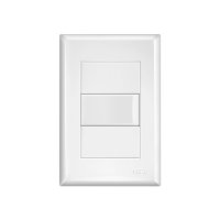 Interruptor Paralelo Fame Evidence com Placa 4x2 Branco