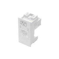 Módulo Tomada Para Rede De Informática Fame Habitat Rj45 Cat6 8 Vias Branco