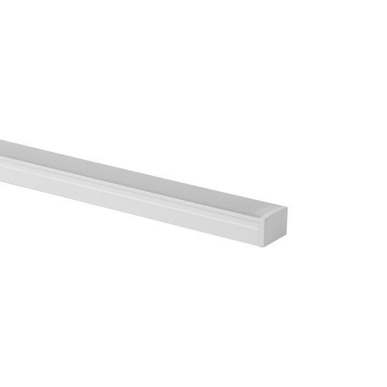 Perfil de Embutir / Sobrepor para Fita Led Blumenau Line Easy Marcenaria 17mm com 3 Metros Branco Fosco