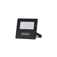 Refletor Taschibra TR LED Slim 30W Preto Bivolt 3000K Luz Amarela