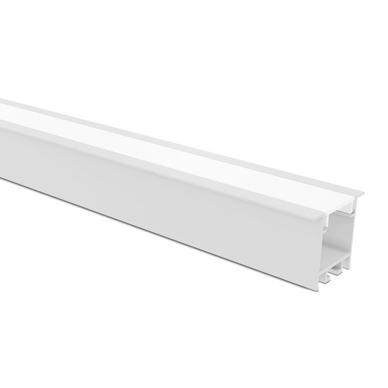 Perfil De Embutir Para Fita Led Taschibra Apex 35 Com 1 Metro Branco