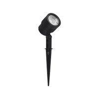 Espeto Para Jardim Taschibra Noir Led 6W Bivolt Preto 3000K Luz Amarela