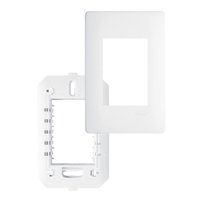 Placa com Suporte Fame Habitat 4x2 para 3 Módulos Horizontais Branco