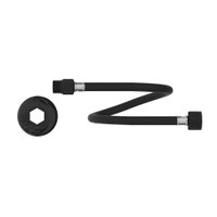 Engate Flexível De Pvc Censi Com 40Cm Preto Fosco