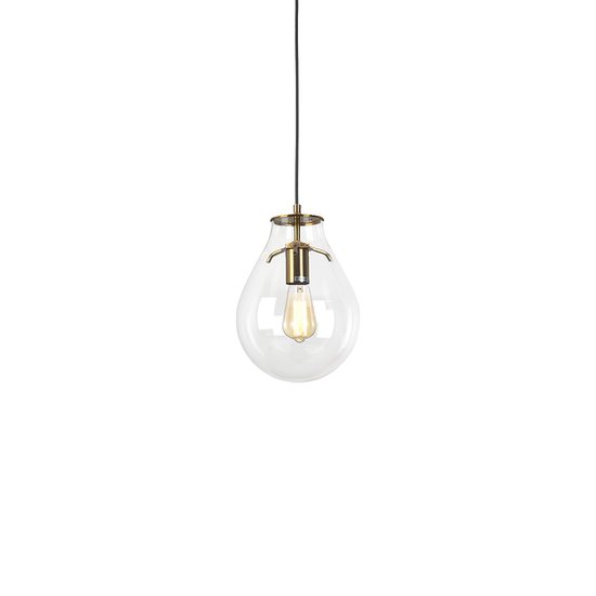 Lustre Pendente Skylight Tommy 3039 E27 Bivolt Bronze/Transparente