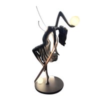 Luminária de Chão Skylight Ballerina 4014CL 210cm E27 Led Bivolt Preto