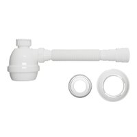 Sifão Sanfonado Extensível Blukit com Copo 79,5cm Branco Universal