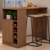 Bancada de Cozinha Genialflex Romana Porta Adega Ébano Fosco