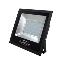 Refletor Blumenau Led Slim Preto 10W Bivolt 6000K Luz Branca