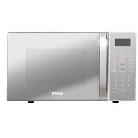 Micro-ondas Philco 20 Litros com Revestimento Limpa Fácil Porta Espelhada Branco PMO23EB - 127 Volts