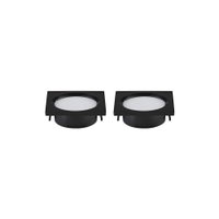 Kit 2 Spots de Embutir para Móvel Nordecor Alua Quadrado Led 2W Bivolt PRETO 4000K LUZ NEUTRA 6578