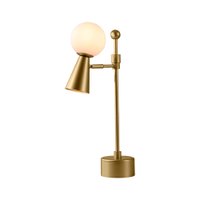 Abajur Nordecor Teas G9 / Gu10 Bivolt Dourado Fosco