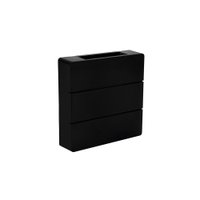Arandela Taschibra Pilar 6W Led Bivolt Preto 3000K Luz Amarela