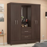 Guarda-Roupa Capelinha Lord 4 Portas Café Touch - Demóbile