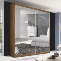 Guarda Roupa Solteiro 2 Portas de Correr 2 Gavetas e 6 Espelhos Salvador Top Minastex