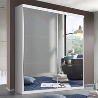 Guarda Roupa Solteiro Com 2 Portas de Correr e 2 Gavetas e 6 Espelhos Salvador Top Minastex