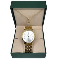 Relógio Feminino Tuguir Analógico TG35102 TG225 Dourado e Branco Pérola com Brinde