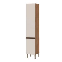Paneleiro 2 Portas Multiuso Ébano Fosco Off White Fosco
