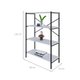 Estante com 4 Prateleiras Tub Branca e Preta 80 cm