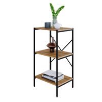 Estante com 3 Prateleiras Tub Mel e Preta 45 cm