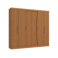 Guarda-Roupa Casal Angers sem Pés 6 PT 3 GV Canela