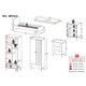 Quarto Infantil Completo com Colchão Incluso Doçura Multimóveis MP4333 Branco/Cinza/Rosa