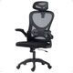 Cadeira Office Giratória Columbus Altura Regulável Sistema Relax Apoio Cabeça Assento Confortável Tela Mesh Preto - RPM