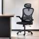 Cadeira Office Giratória Columbus Altura Regulável Sistema Relax Apoio Cabeça Assento Confortável Tela Mesh Preto - RPM