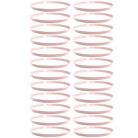 Kit 24 Bandejas Redonda 34cm Servir Rosa Himalaia Bubble Crippa Bar Restaurante 