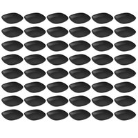 48 Pratos Petisqueiras Sobremesa Quadrados 17cm Preto Doces Frutas Coza