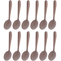 Kit 12 Espumadeiras Cozinha Fritura Arroz Escumadeira de Nylon Kitch Crippa Amêndoa