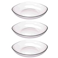 Kit 3 Cestas para Frutas Verduras Fruteira de Mesa Transparente 3,5L Trio Crippa Bancada