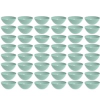 48 Tigelas Pequena Crippa Travessa Redonda 2,3L Servir Salada Sobremesa Verde Menta