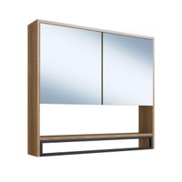 Armário Espelheira para Banheiro 80cm P1041 Mel